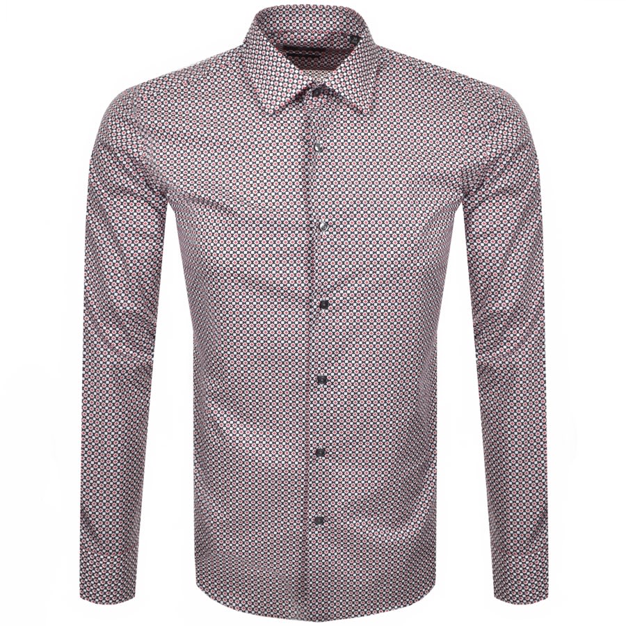 Alternative Image for ProductBOSS Jango Slim Fit Long Sleeve Shirt Red1